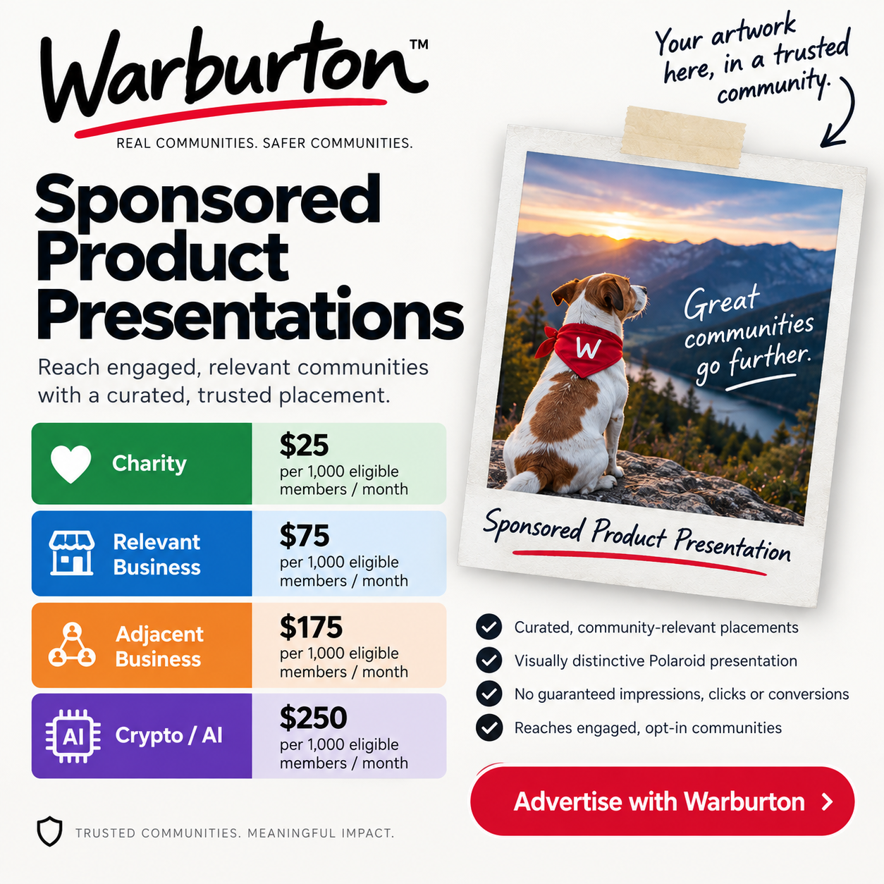 Advertise with Warburton
